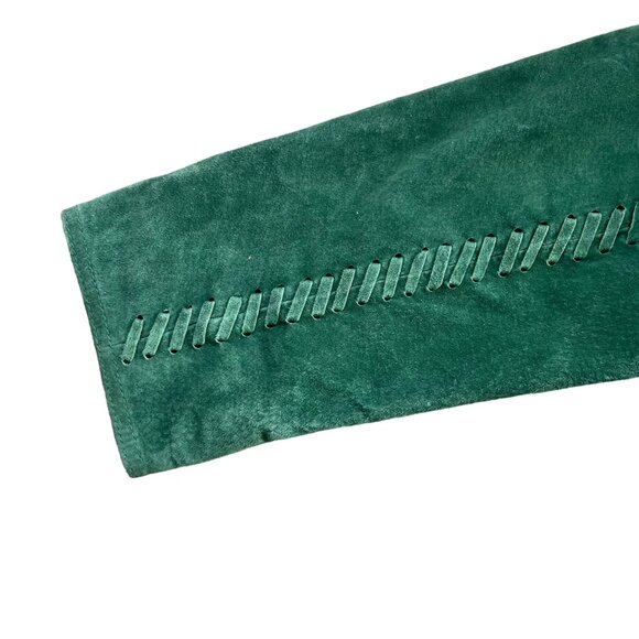 Hal Rubenstein Jade Green 100% Leather Fully Lined Jacket 1X - Picture 6 of 8